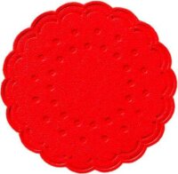 DUNI Tropfdeckchen rot Ø 7,5 cm, 250 St.