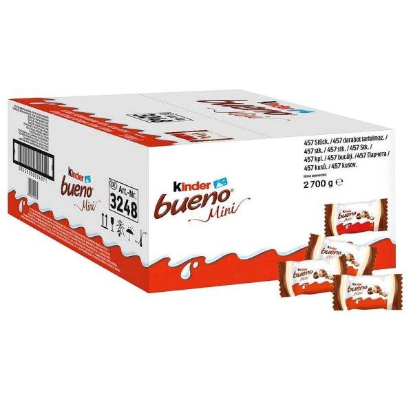 kinder bueno Mini Schokoriegel 457 St./ 2,7 kg  ( 3248 )