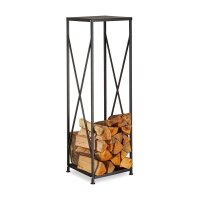 relaxdays Kaminholzregal 10022303_0 schwarz 34,0 x 34,0 x...