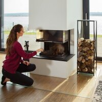 relaxdays Kaminholzregal 10022303_0 schwarz 34,0 x 34,0 x...
