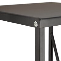relaxdays Kaminholzregal 10022303_0 schwarz 34,0 x 34,0 x 111,5 cm