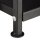 relaxdays Kaminholzregal 10022303_0 schwarz 34,0 x 34,0 x 111,5 cm
