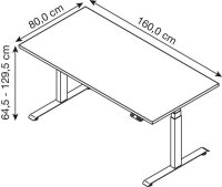 BaseLite Büromöbel-Set grafit