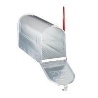 relaxdays Zeitungsrolle US Mail 10020770_0 silber mit...