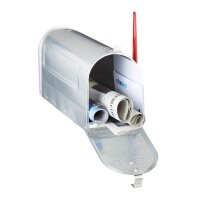 relaxdays Zeitungsrolle US Mail 10020770_0 silber mit...
