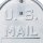 relaxdays Zeitungsrolle US Mail 10020770_0 silber mit Zeitungsfach