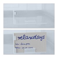 relaxdays Klappbox 60,0 l transparent/grau 59,5 x 39,5 x 31,5 cm, 1 St.