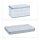 relaxdays Klappbox 60,0 l transparent/grau 59,5 x 39,5 x 31,5 cm, 1 St.