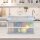 relaxdays Klappbox 60,0 l transparent/grau 59,5 x 39,5 x 31,5 cm, 1 St.