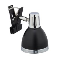 relaxdays Tischlampe schwarz