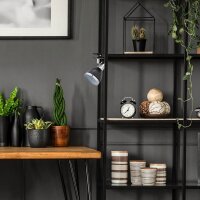 relaxdays Tischlampe schwarz