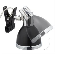 relaxdays Tischlampe schwarz