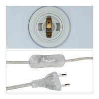 relaxdays Tischlampe schwarz