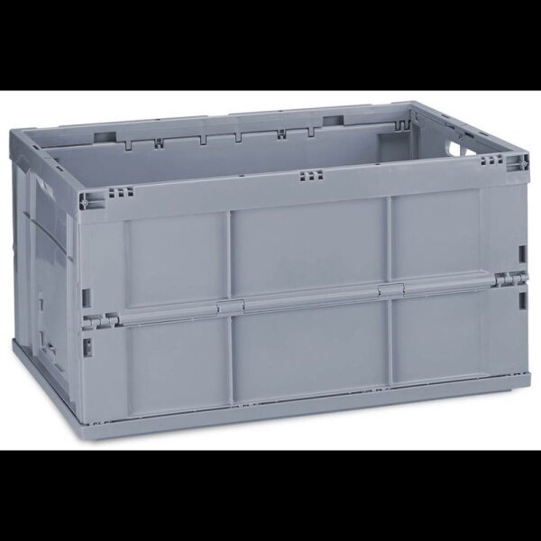 relaxdays Klappbox 60,0 l grau 58,5 x 40,0 x 31,5 cm, 1 St.