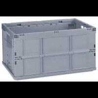 relaxdays Klappbox 60,0 l grau 58,5 x 40,0 x 31,5 cm, 1 St.