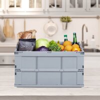 relaxdays Klappbox 60,0 l grau 58,5 x 40,0 x 31,5 cm, 1 St.