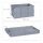 relaxdays Klappbox 60,0 l grau 58,5 x 40,0 x 31,5 cm, 1 St.