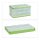 relaxdays Klappbox 60,0 l transparent/grün 59,5 x 39,5 x 31,5 cm, 1 St.