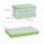 relaxdays Klappbox 60,0 l transparent/grün 59,5 x 39,5 x 31,5 cm, 1 St.