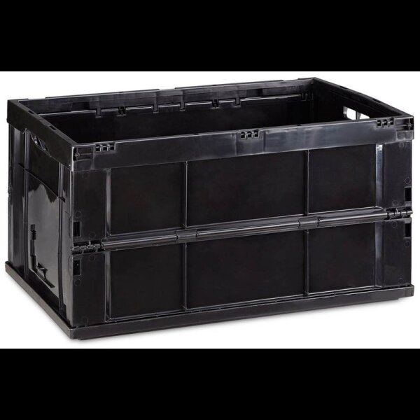 relaxdays Klappbox 60,0 l schwarz 58,5 x 40,0 x 31,5 cm, 1 St.