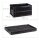 relaxdays Klappbox 60,0 l schwarz 58,5 x 40,0 x 31,5 cm, 1 St.