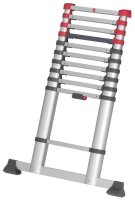 Hailo Teleskopleiter FLEXLINE silber 11 Sprossen, H: 322,0 cm