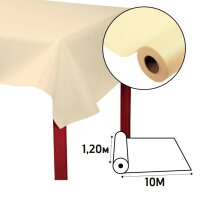 PROnappe Tischdecke creme 1,2 x 10,0 m, 4 Rollen
