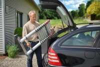 Hailo Teleskopleiter FLEXLINE silber 13 Sprossen, H: 380,0 cm