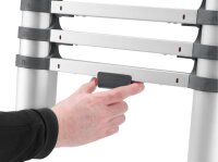 Hailo Teleskopleiter FLEXLINE silber 13 Sprossen, H: 380,0 cm