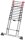 Hailo Teleskopleiter FLEXLINE silber 13 Sprossen, H: 380,0 cm