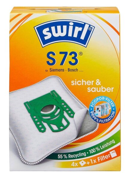 swirl® EcoPor® S 73 Staubsaugerbeutel, 4 St.