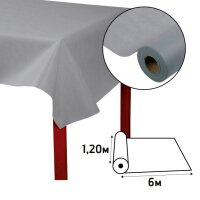 PROnappe Tischdecke grau 1,2 x 6,0 m, 5 Rollen