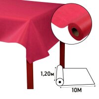 PROnappe Tischdecke bordeaux 1,2 x 10,0 m, 4 Rollen