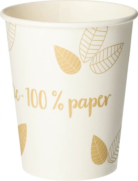 PAPSTAR Einweg-Trinkbecher pure ZERO creme 0,2 l, 50 St.