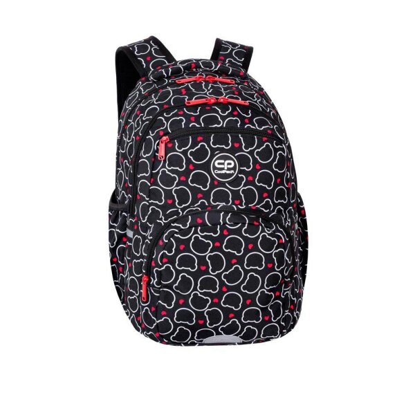 CoolPack Schulranzen Stoff schwarz, rot