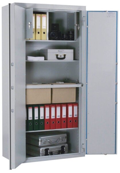 ISS Sicherheitsschrank Düsseldorf Mettmann VIII Sicherheitsstufe S2 nach EN14450 mit Feuerschutz lichtgrau 95,5 x 52,7 x 187,5 cm