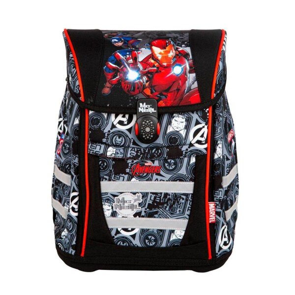 CoolPack Schulranzen Stoff schwarz, rot  ( F137778 )
