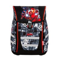 CoolPack Schulranzen Stoff schwarz, rot  ( F137778 )