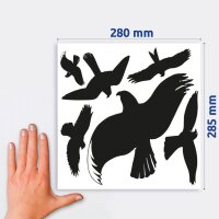 AVERY Zweckform Hinweisaufkleber Warnvögel Vogel 7,6 x 12,0 cm, 6 St.