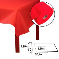 PROnappe Tischdecken rot 1,2 x 50,4 m, 1 Rolle