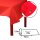 PROnappe Tischdecken rot 1,2 x 50,4 m, 1 Rolle