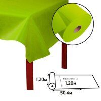 PROnappe Tischdecken kiwigrün 1,2 x 50,4 m, 1 Rolle