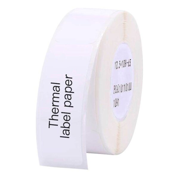 NIIMBOT Etikettenrolle für Etikettendrucker 008-7002103 weiß, 12,5 x 109 mm, 1 x 65 Etiketten