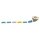 NIIMBOT Etikettenrolle für Etikettendrucker 008-7002111 farbig sortiert, 14,0 x 30,0 mm, 1 x 210 Etiketten