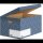 Bankers Box Archivboxen Bankers Box Décor Serie schieferblau/weiß 36,7 x 57,0 x 29,5 cm, 5 St.