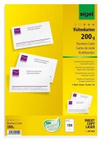 SIGEL Visitenkarten DP839 satiniert weiß 200 g/qm,...