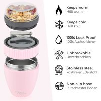 Milu Speisebehälter rosa 0,4 l, 1 St.