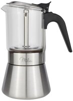 Milu Espressokocher silber, 4 Tassen