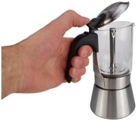 Milu Espressokocher silber, 4 Tassen