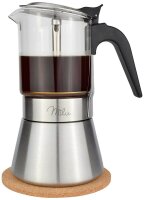 Milu Espressokocher silber, 4 Tassen